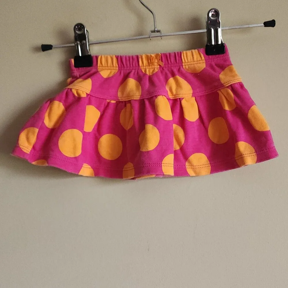 Carters - Baby Girls Polka Dot Skirt. Size 6 Months